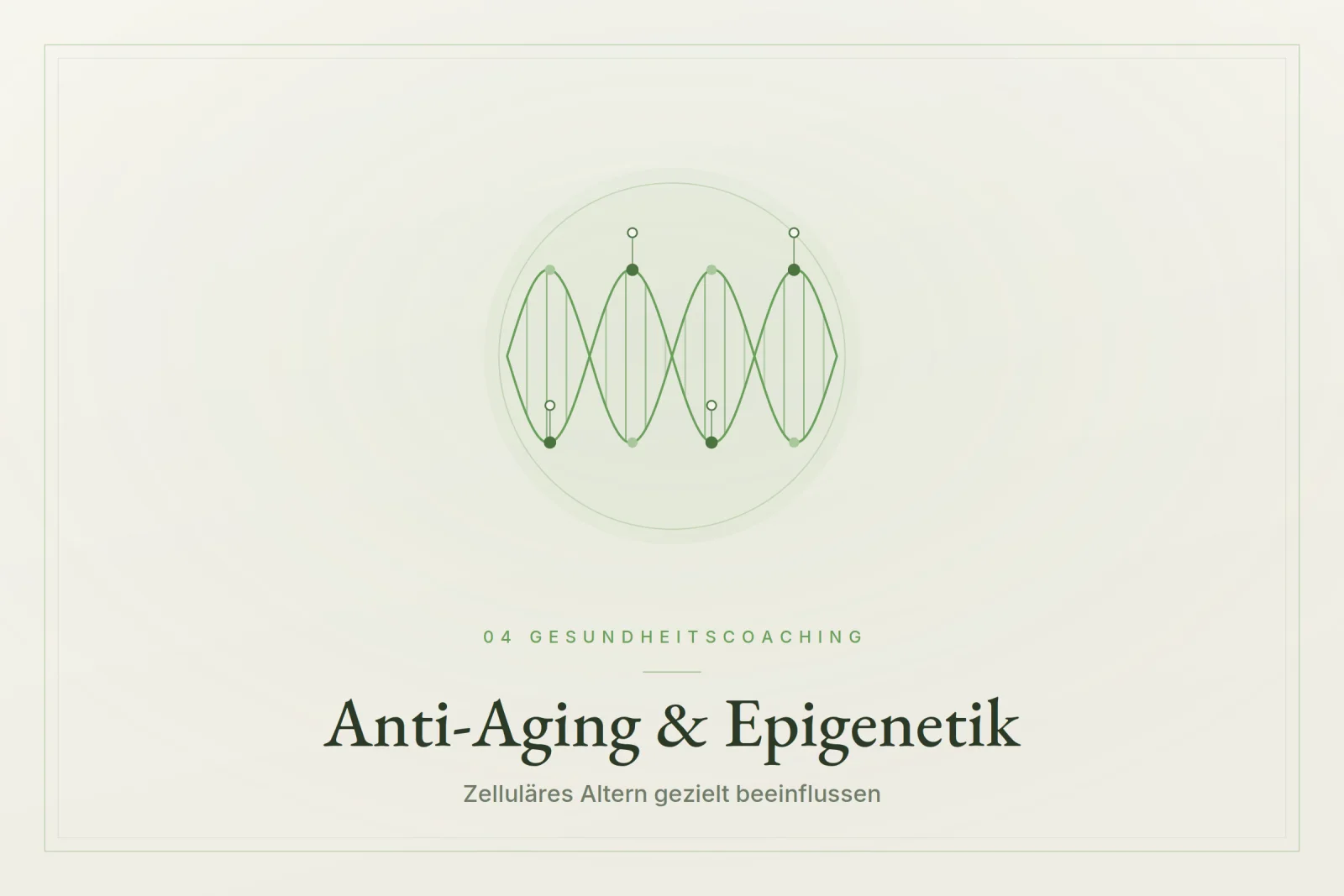 Anti-Aging & Epigenetik